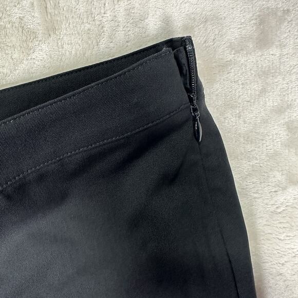 Lafayette 148 NY Bleecker Pants Black Slim Leg Trouser Business Women's Size 8 - Picture 2 of 7